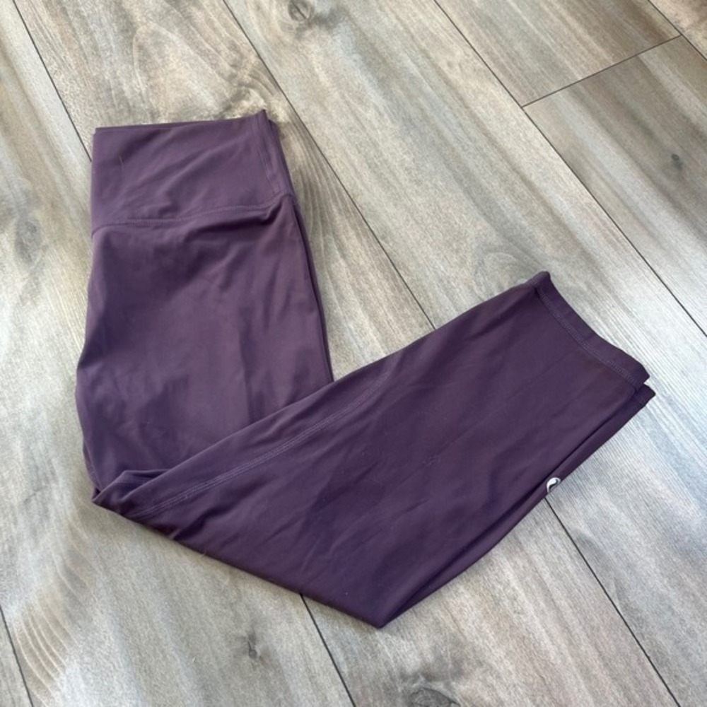 Lululemon Align High Rise Crop 21‎ Plum Purple Leggings Womens Size 6 Bin B-210